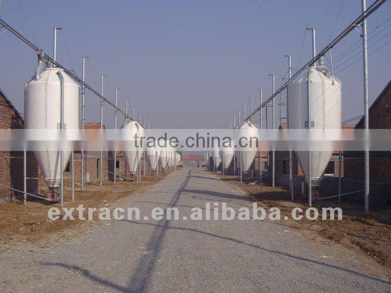 Fiberglass feed bin for poultry and livestock