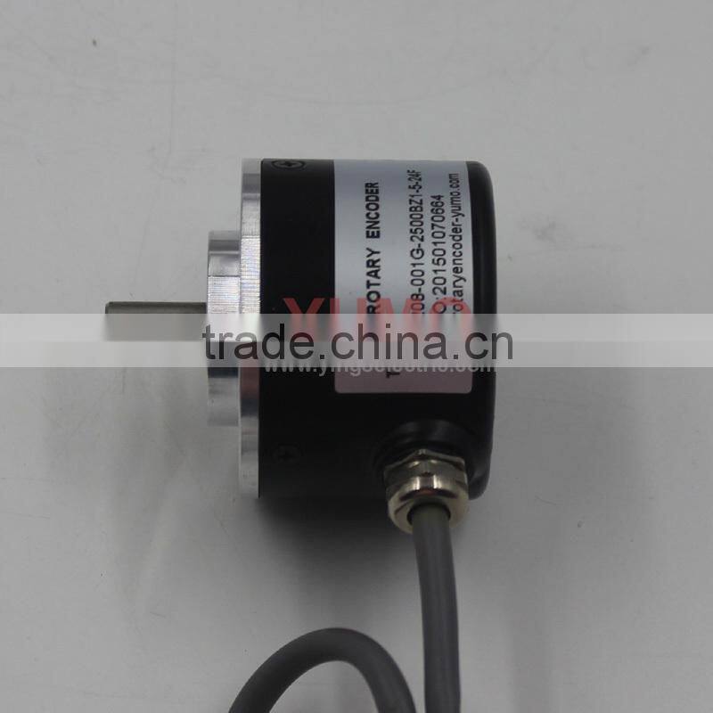 ok ISC5208 2500ppr CNC system MachineSolid shaft encoder optical price incremental rotary encoder