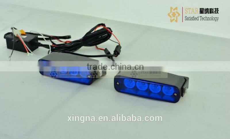 Emergency security car1W*4LED(4W) blue led strobe light/ strobe light grill MR-01/2