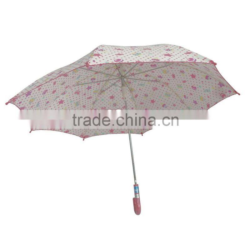 Cute long auto umbrella with heart shape design