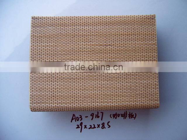 black square bamboo gift case box