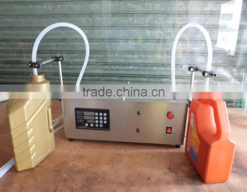 Stainles steel semi automatic electric Double nozzle engine oil filler shampoo filling machine Liquid Soap Filling Machine