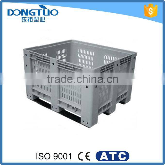 Best price heavy duty plastic pallet crate, mesh pallet box