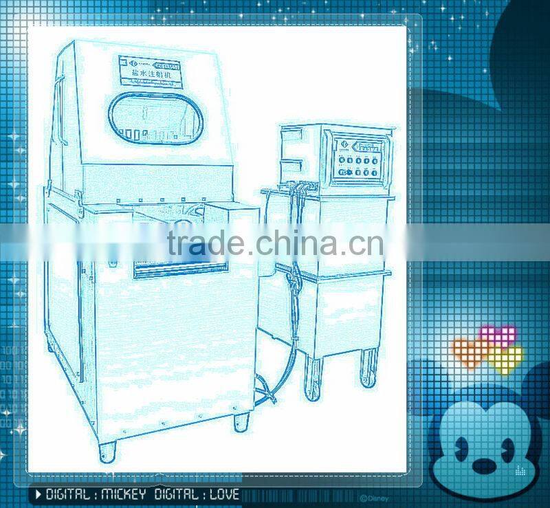 salty water injector into meat equipment