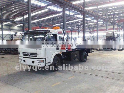 DFAC flat bed wrecker truck