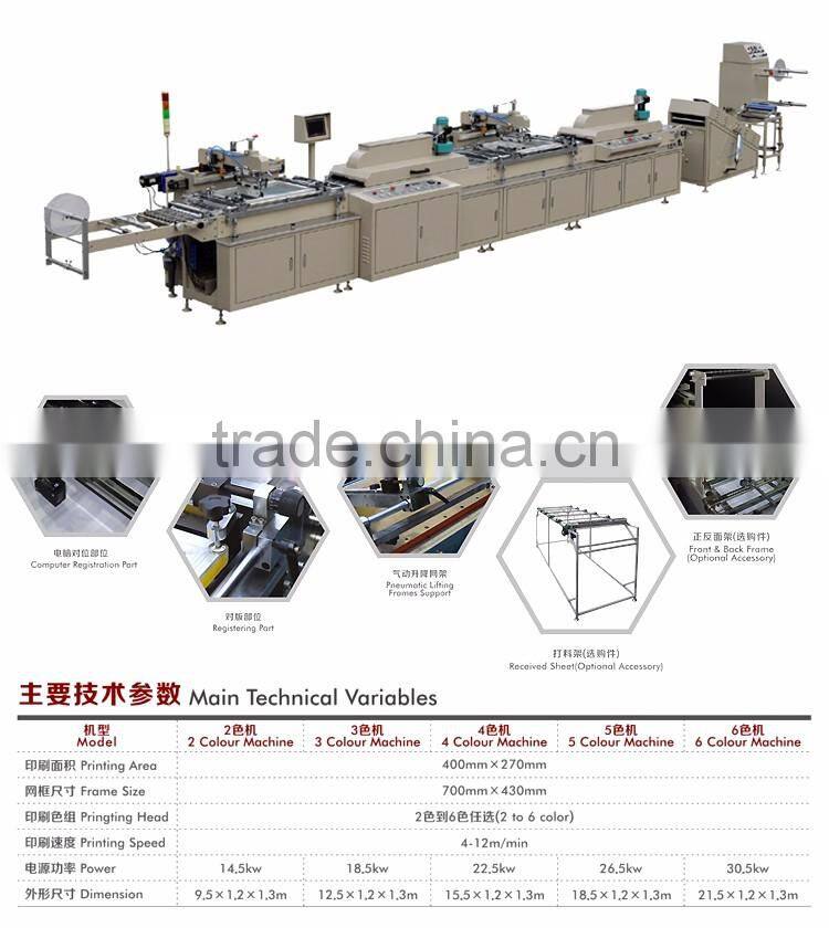 Credit Ocean COS-300 Multicolor screen printing machine