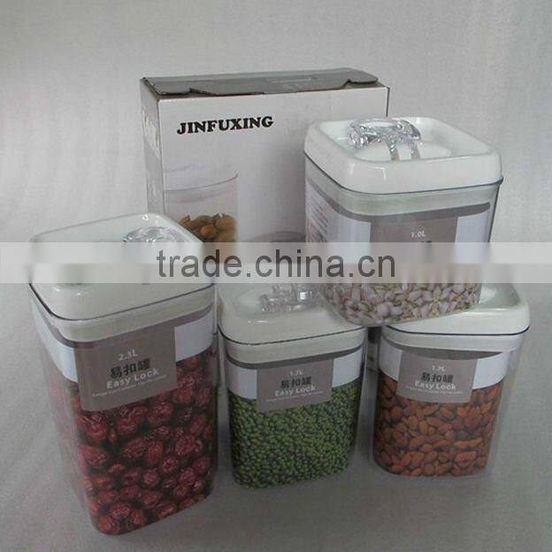 Round food storage container with color box (PF9023)