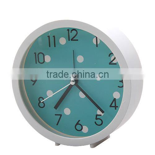 New Fashion Simple Candy colored Round Non Ticking Table Desk Alarm Clock,digital alarm clock