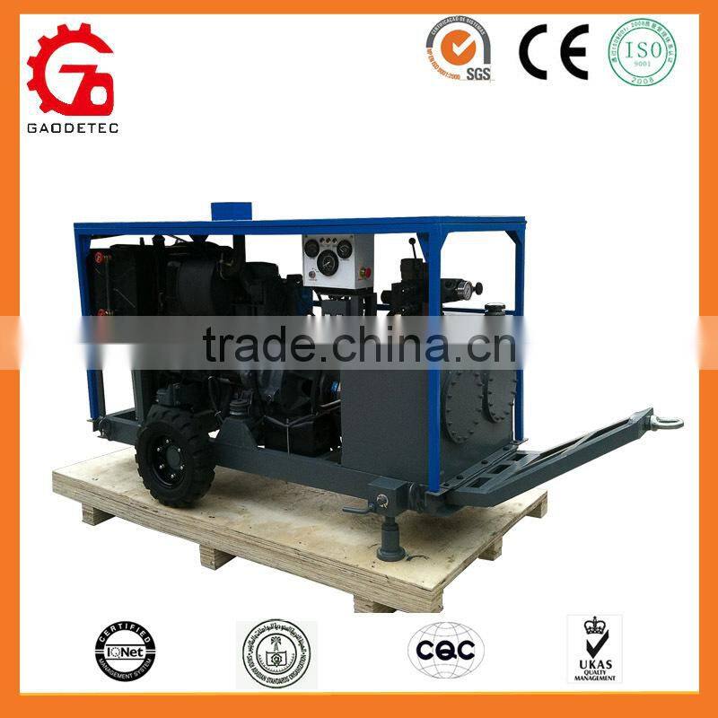 GEC brand double cylinders diesel hydraulic power unit for engineering machinery