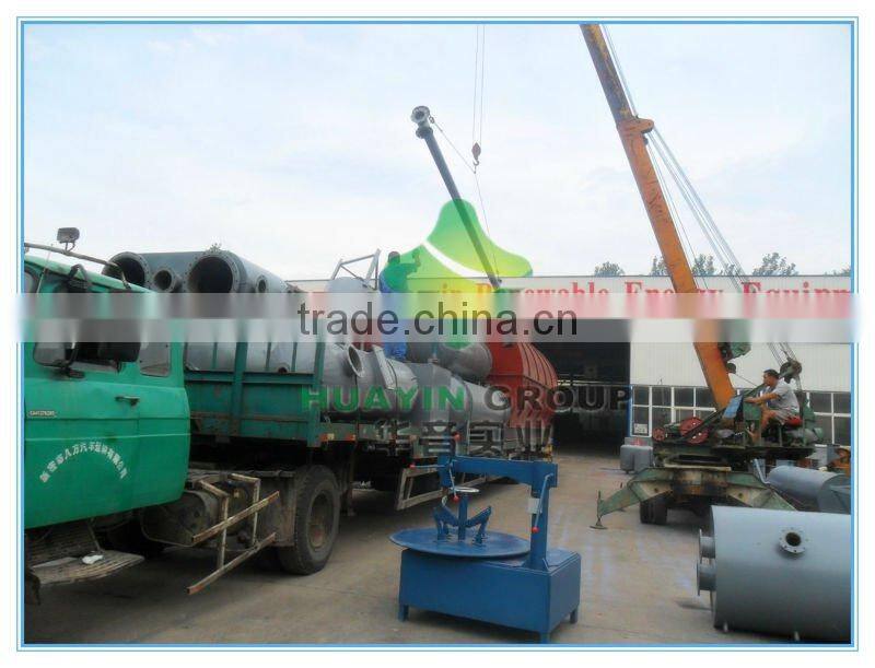 Aquiring CE certification 8 ton Q345R Waste rubber pyrolysis machine