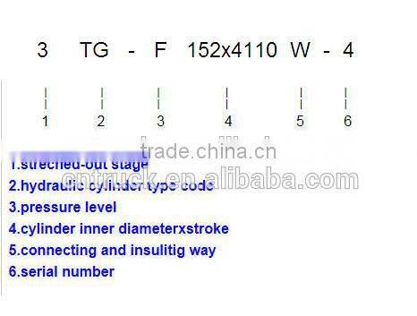 steel material 4 stages hydraulic lifting hoist