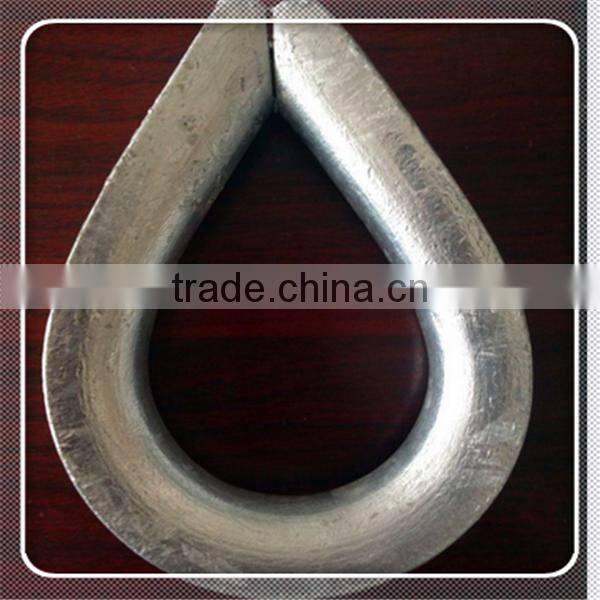 galvanized bs464 wire rope thimble