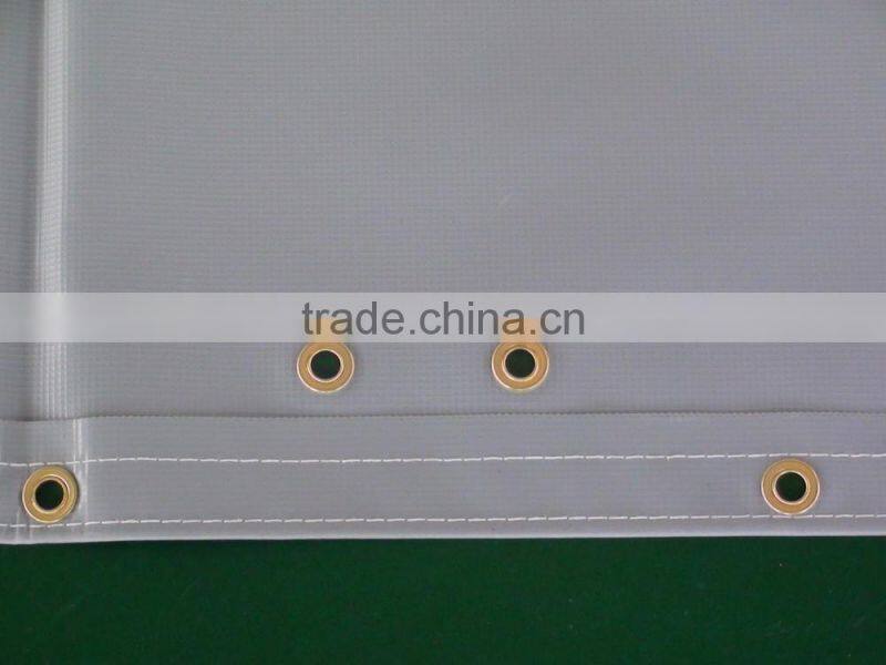 HOT!!!Grey anti-sound and fireproof tarpaulin(PVC material )