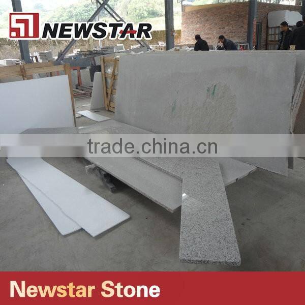 Newstar White granite G655 l shape granite countertop