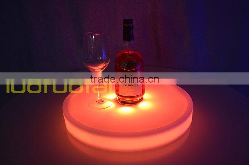 2015 New design Wine Glass Holder Tray Bar Serving Tray Led Bar Tray LTT-WB08C