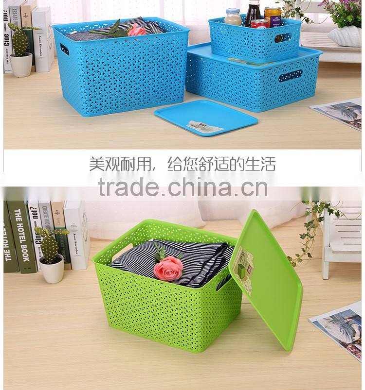 N518 House Hold Plastic Storage Box Big Storage Organizer Home Storage Basket