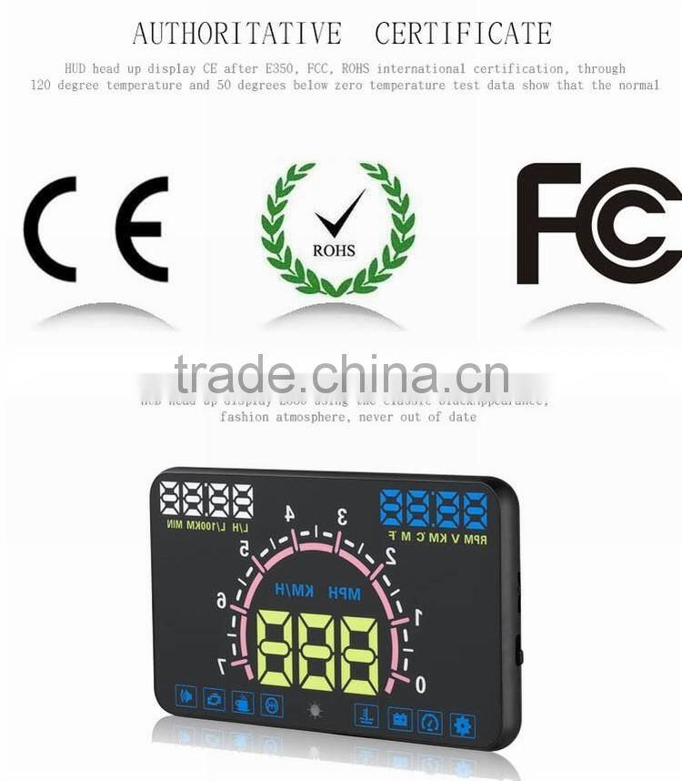 Latest Automotive E350 5.8" Inch Car OBD2 Headup LED OBD2 Display HUD