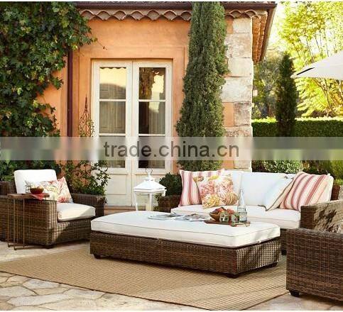 2017 Trade Assurance Hot Sale SIGMA elegant design modern beauty pe rattan sofa salon furniture