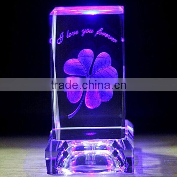 Lucky 3d rose flower wedding favors crystal wedding souvenirs