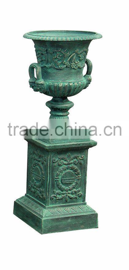 antique garden cast iron flower pots /planter pot /garden urns