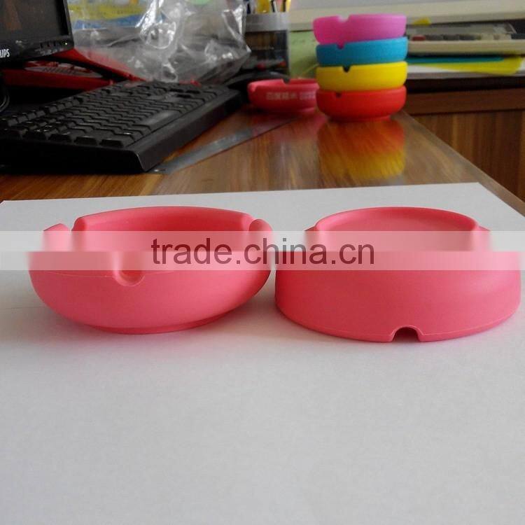 Highly Heat-resistant non-toxic Silicone Ashtray /customized logo Round Silicone Ashtray