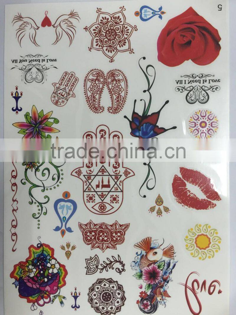 Water Transfer Waterproof Temporary Tattoo Sticker Body Art Sexy Product
