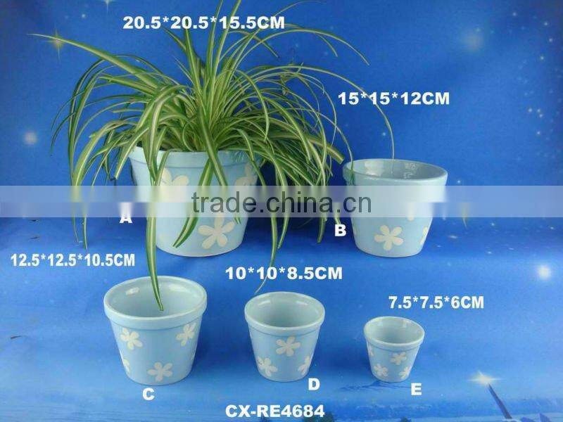 Decorative funny ceramic unique flower planter -ceramic flower pot