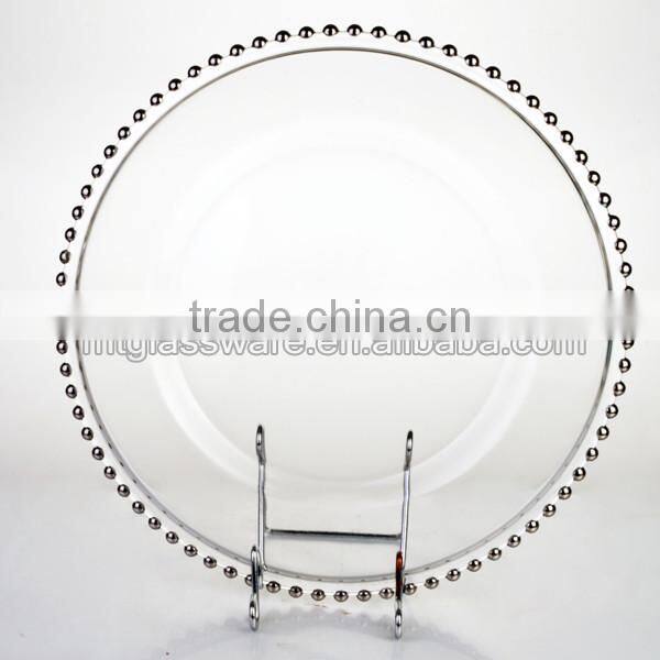 electroplating coloed cake stand with stem