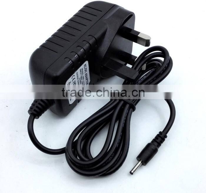 UK Plug 14V 500mA Power Adapter with CE EMC LVD ROHS