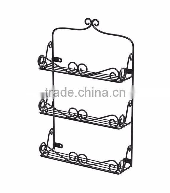 3 Tier Metal Wire Pantry Spice Rack Shelf Organizer