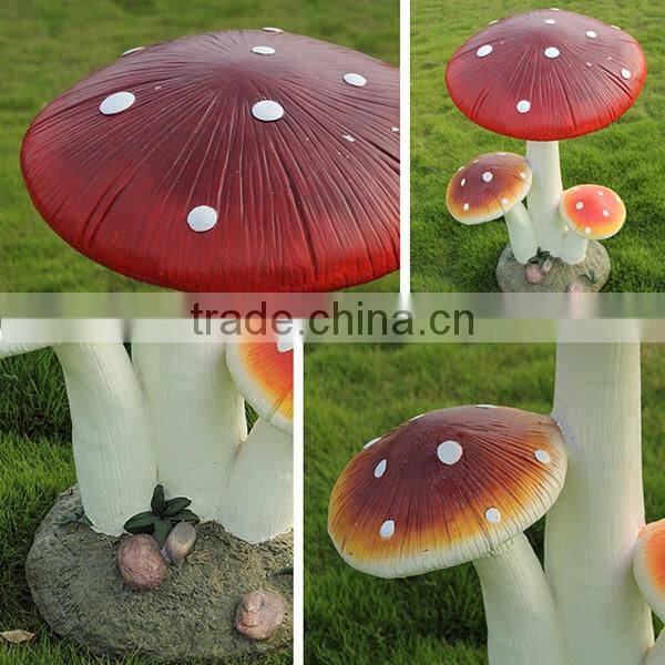 Garden mushroom sculpture decor garden wild mushroom figurine
