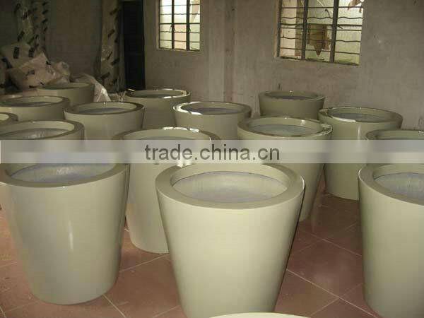 Fiberglass vases and pots