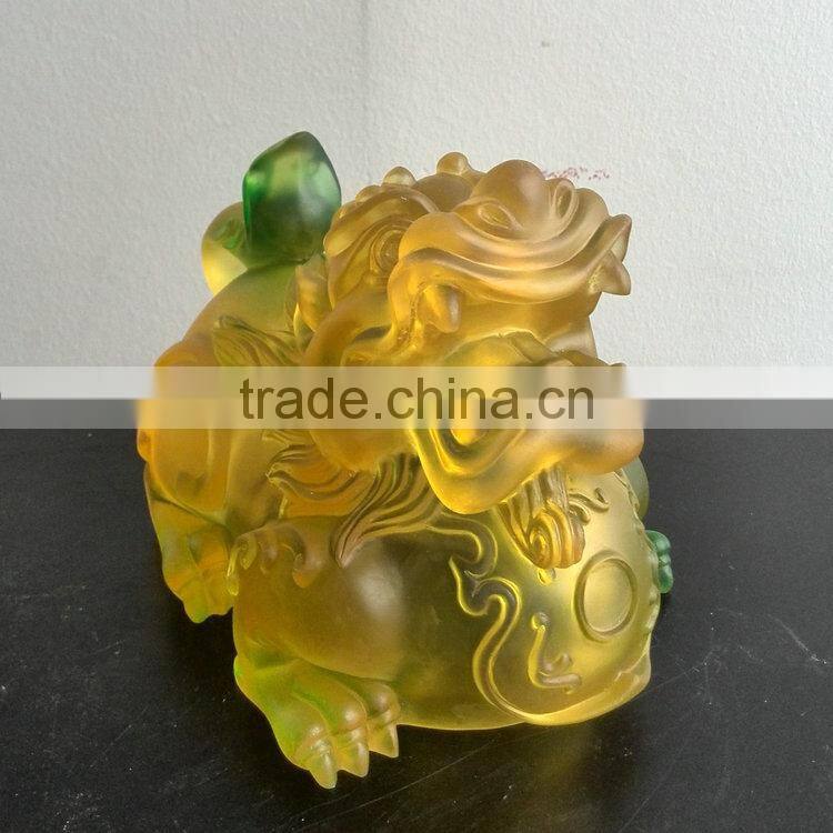 Clean resin kylin decoration