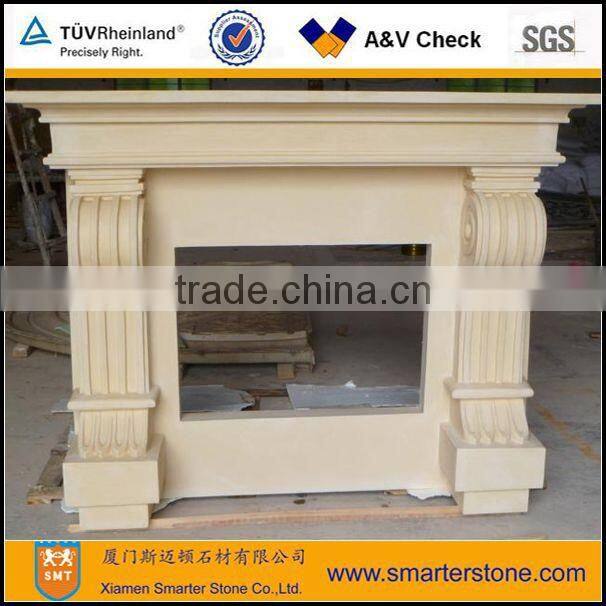 Simple Design Sandstone Fireplaces