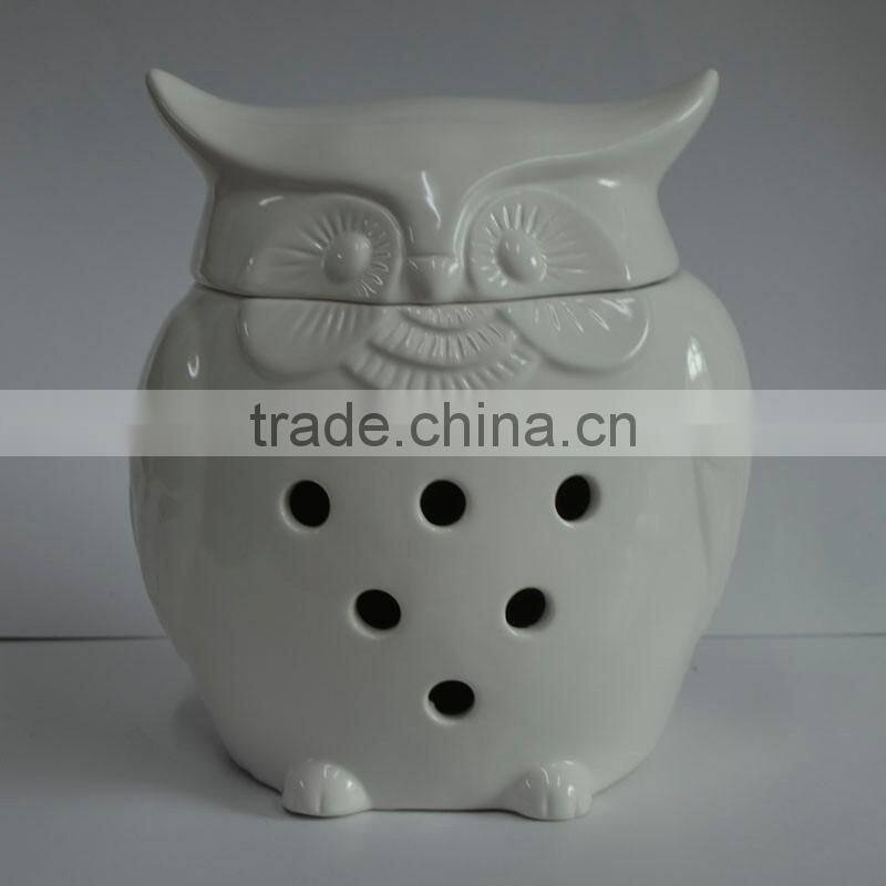 factory direct owl cookie jar ceramic storage jar with lid