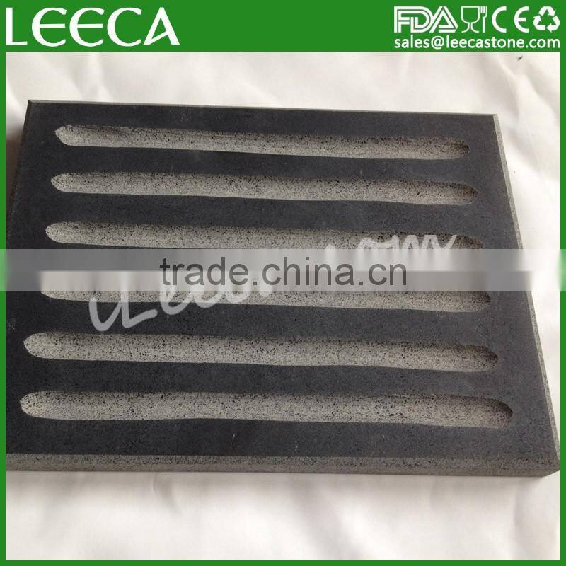 Hot stone granite cooking plate | lava cooking stone pan