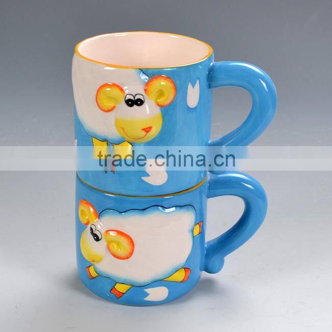 ceramic mug with animal print