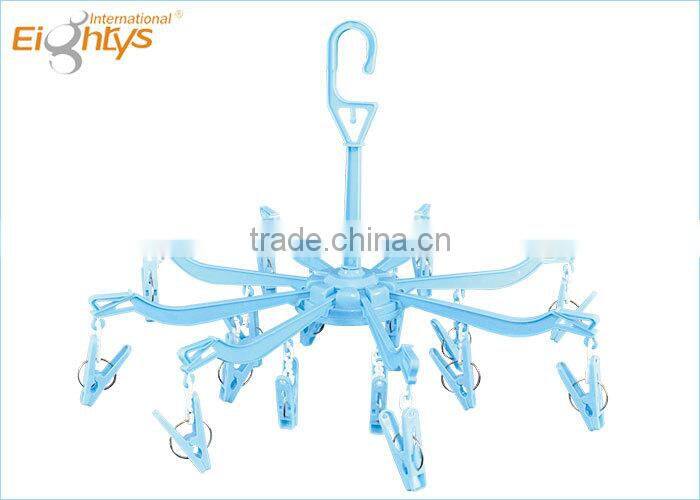 Durable pegs round plastic hangers for socks