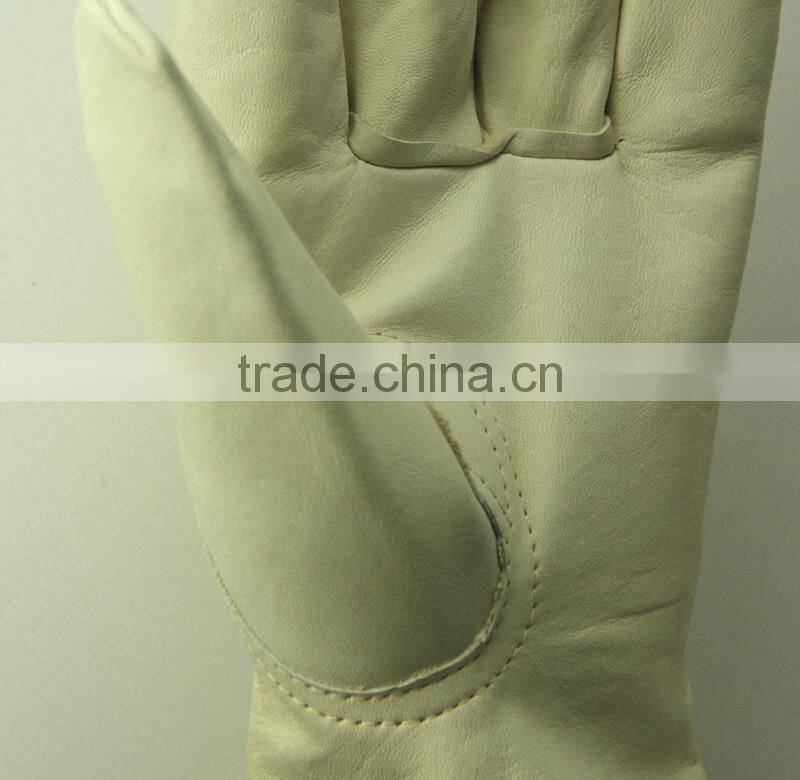 cowhide leather elastic driver gloves safety protection driver gloves