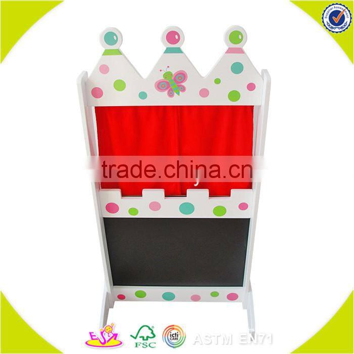 Wholesale role play wooden jewelry box toy beautiful pink wooden jewelry box toy hot kids wooden jewelry box toy W10D105