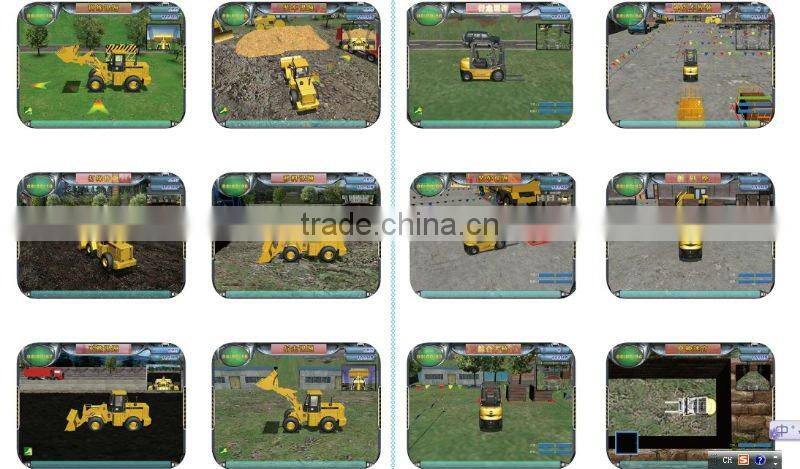 wheel loader and fork truck training simulator
