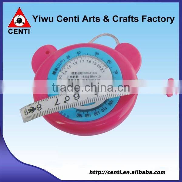 Hot Sale Lovely Bear Shape BMI Tape Measure Scale