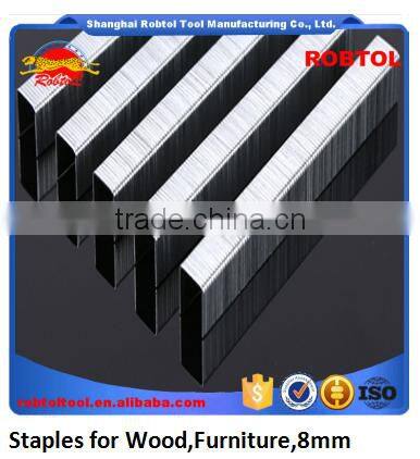 Pneumatic Nailer Staple wood furniture 6mm U Shape Staple Pins Gauge Silver Galvanized Code Nail Carton Seal Pin