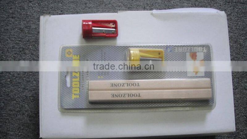 carpenter's pencil+sharpener