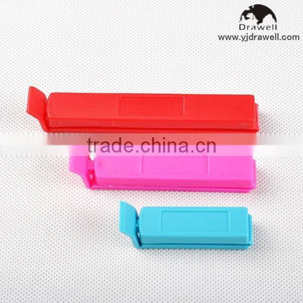 MC-0264 Home Kitchen Colorful Food Plastic Bag Clamps