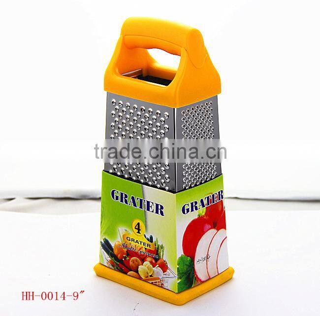 HH0014 8" 4-side vegetable grater W good grip Handle