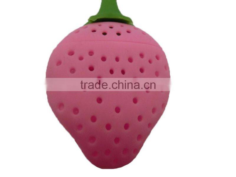 Hot fashion Eco-friendly non-toxic Strawberry shape silicone tea infuser