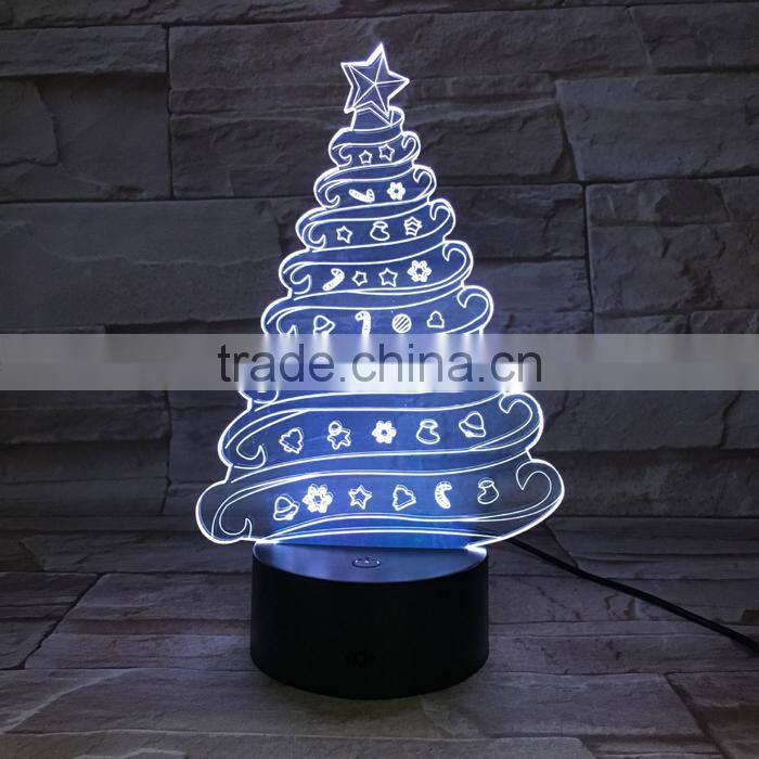 UCHOME 3d Illusion Lamp Christmas Tree Hot Selling Lamp