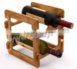 Double bottle wine racks/Bamboo Wine Tray Racks for Christmas