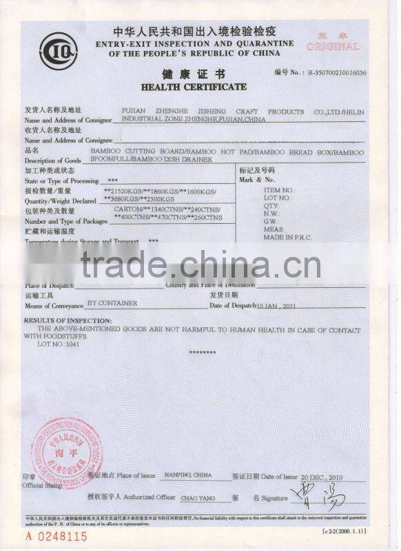 bamboo wine box with handle